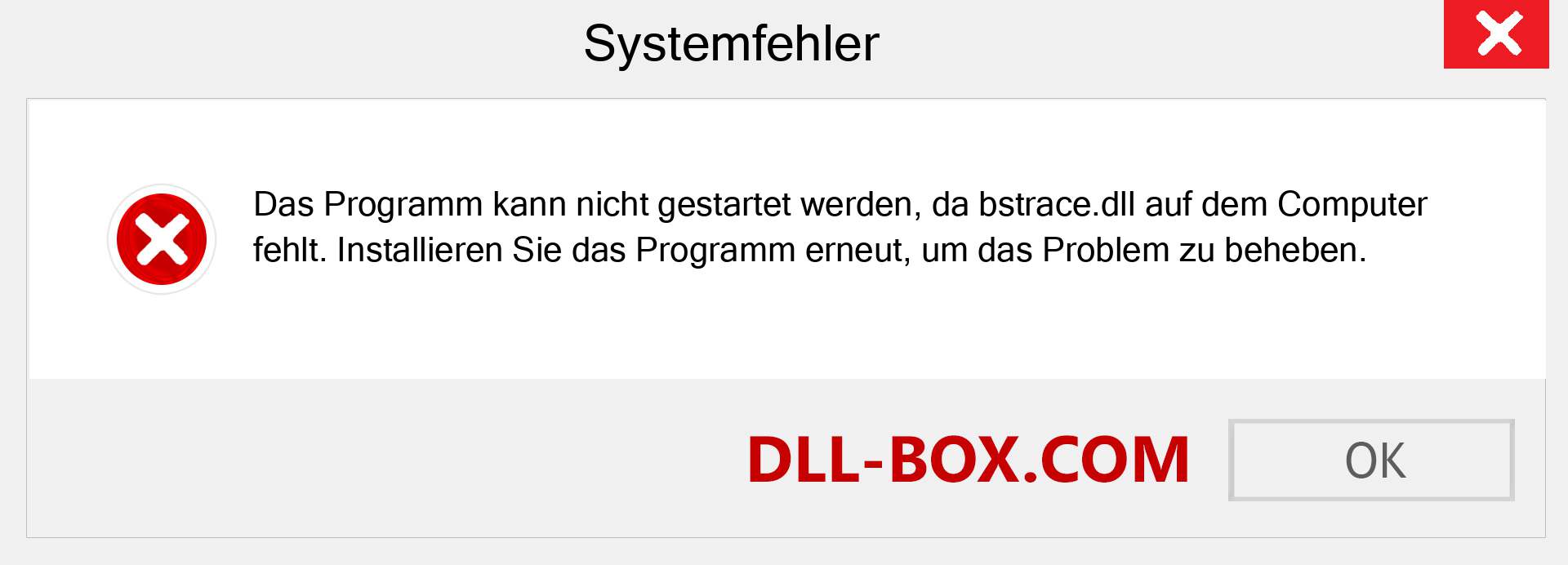 bstrace.dll-Datei fehlt?. Download für Windows 7, 8, 10 - Fix bstrace dll Missing Error unter Windows, Fotos, Bildern